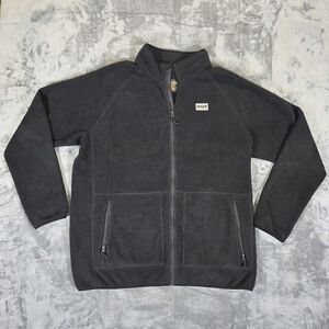 Burton Snowboards Polartec Fleece Full Zip Sweater Jacket Size XL Black